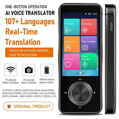 2024 Newest M9 Instant Voice Translator Portable Language Translator in Real-Time Smart Translator Supports 12 Offline Languages