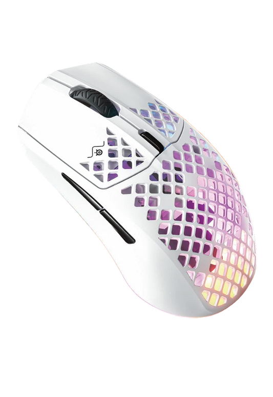 Aerox 3 Wireless - Super Light Gaming Mouse - 18,000 CPI Truemove Air Optical Sensor - Ultra-Lightweight 68G Water Resistant Design - 200 Hour Battery Life – Snow