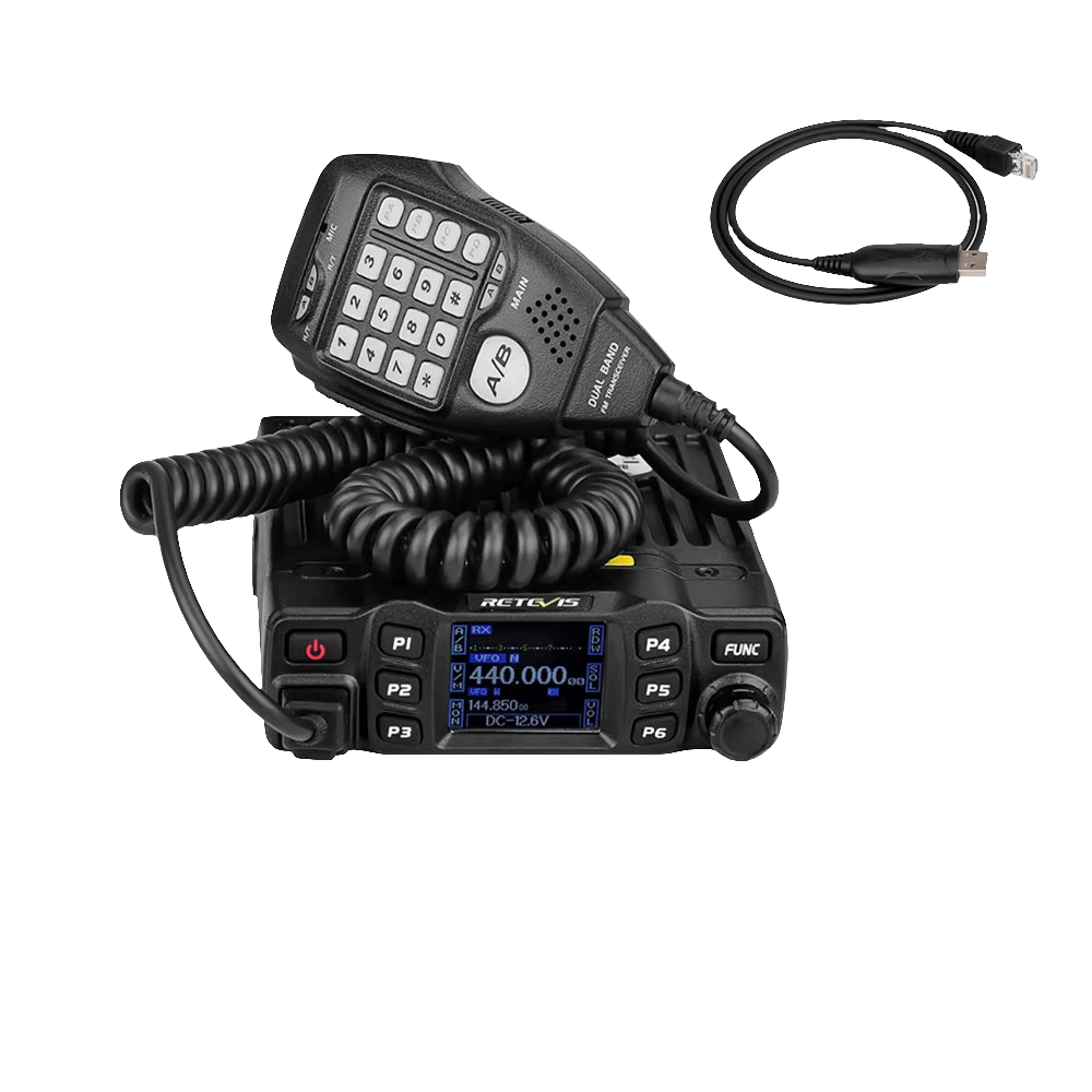 RT95 Car Radio with Screen Ham Car Mobile Radio Station Autoradio Two-Way Radio 25W VHF UHF CHIRP Anytone Base Station