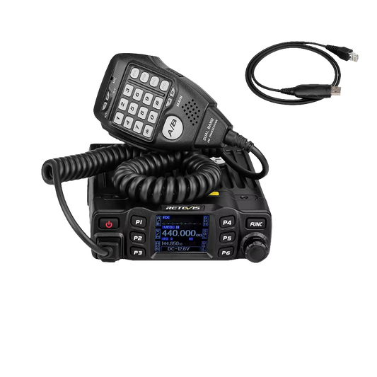 RT95 Car Radio with Screen Ham Car Mobile Radio Station Autoradio Two-Way Radio 25W VHF UHF CHIRP Anytone Base Station