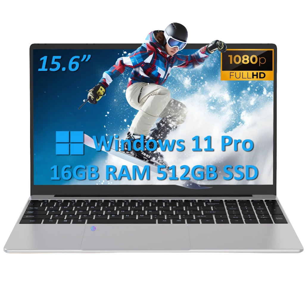 15.6" Laptop Computer Intel N95 up to 3.4 Ghz, 32GB DDR4 RAM, 1TB Nvme SSD, Windows 11 Pro