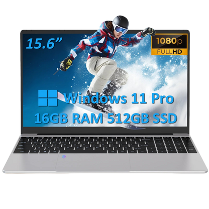 15.6" Laptop Computer Intel N95 up to 3.4 Ghz, 32GB DDR4 RAM, 1TB Nvme SSD, Windows 11 Pro