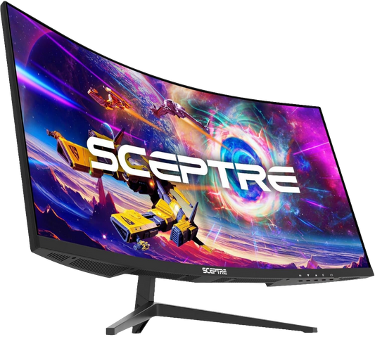 30-Inch Curved Gaming Monitor 21:9 2560X1080 Ultra Wide Ultra Slim HDMI Displayport up to 200Hz Build-In Speakers, Metal Black (C305B-200UN1)