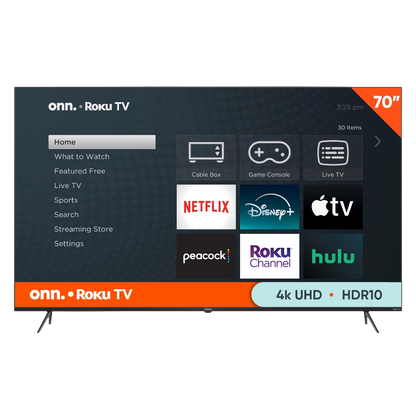 70” Class 4K UHD (2160P) LED Roku Smart Television HDR