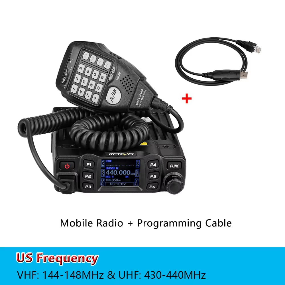 RT95 Car Radio with Screen Ham Car Mobile Radio Station Autoradio Two-Way Radio 25W VHF UHF CHIRP Anytone Base Station