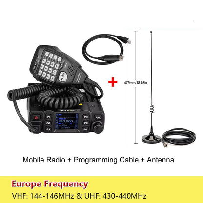 RT95 Car Radio with Screen Ham Car Mobile Radio Station Autoradio Two-Way Radio 25W VHF UHF CHIRP Anytone Base Station